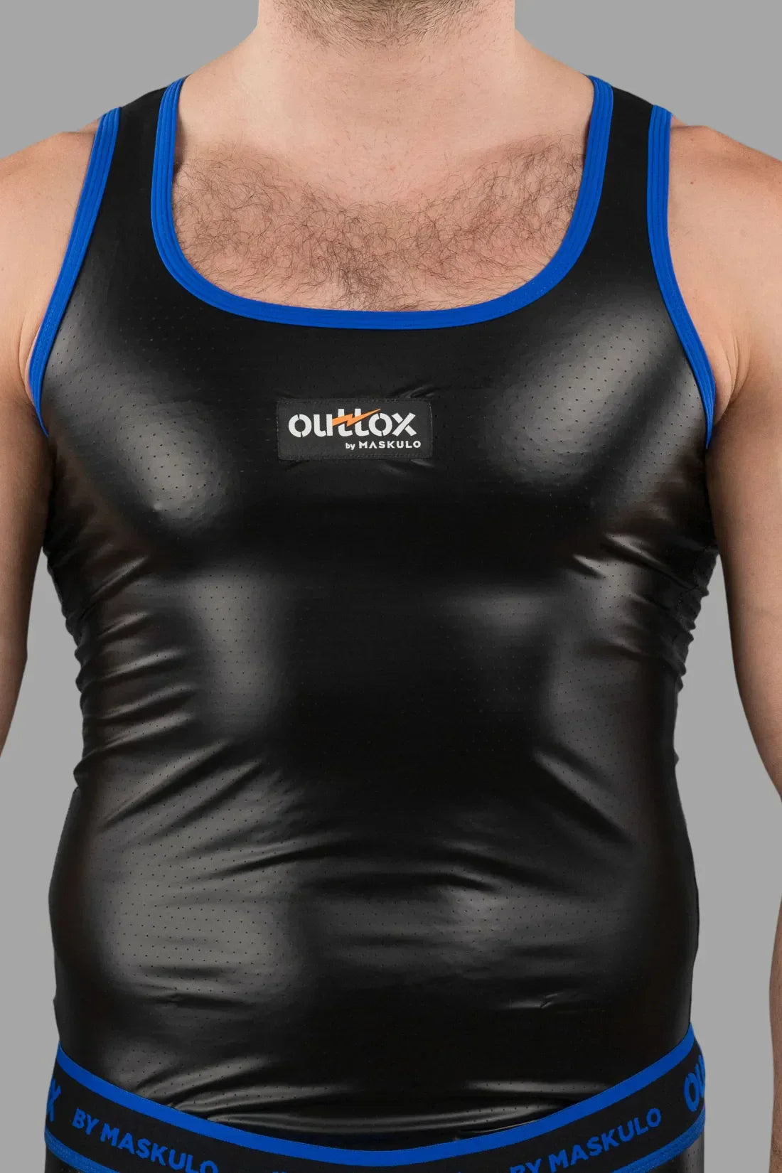 Outtox by Maskulo. Tank top. Black and Blue