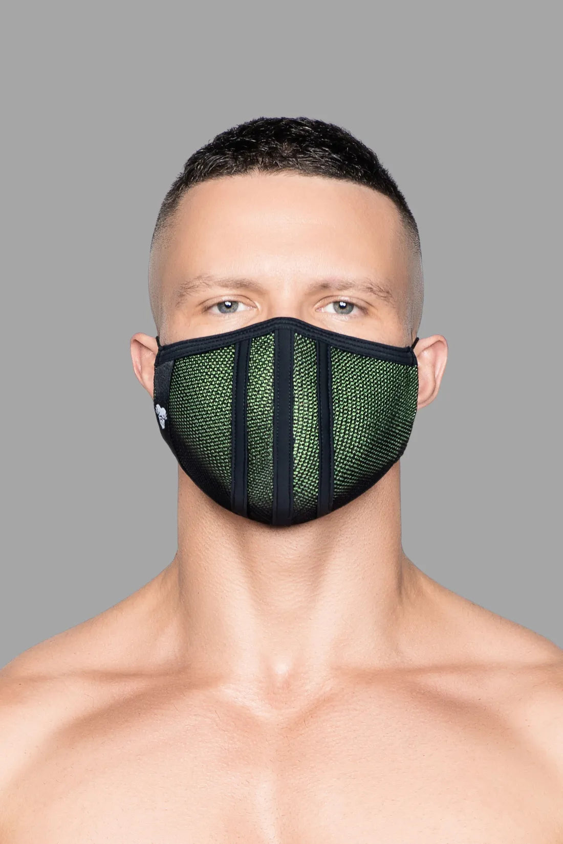 Life 3D Mask. Green and Black