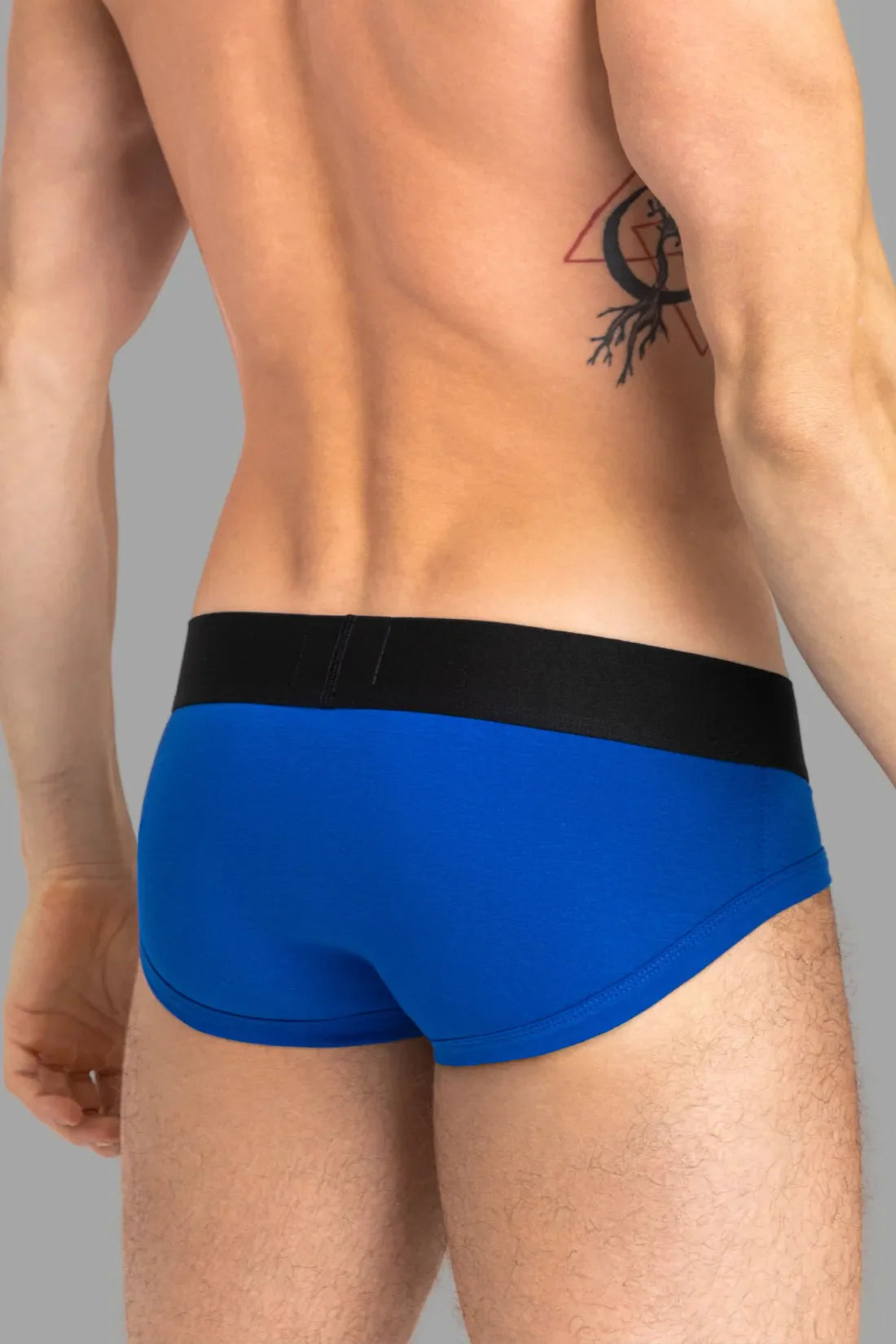 CAPTAIN-A Briefs with O-Inside-POUCH. Blue Royal and White