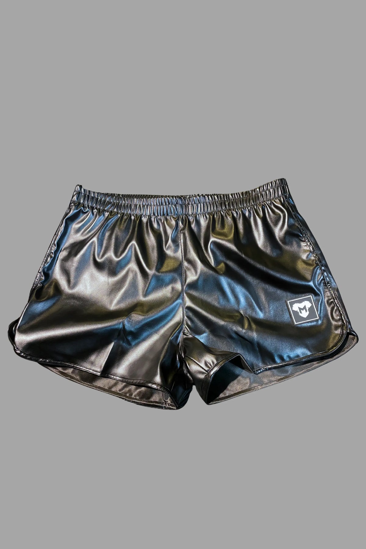 Hunter Powern PU Leather 'Jogging' Shorts. Black