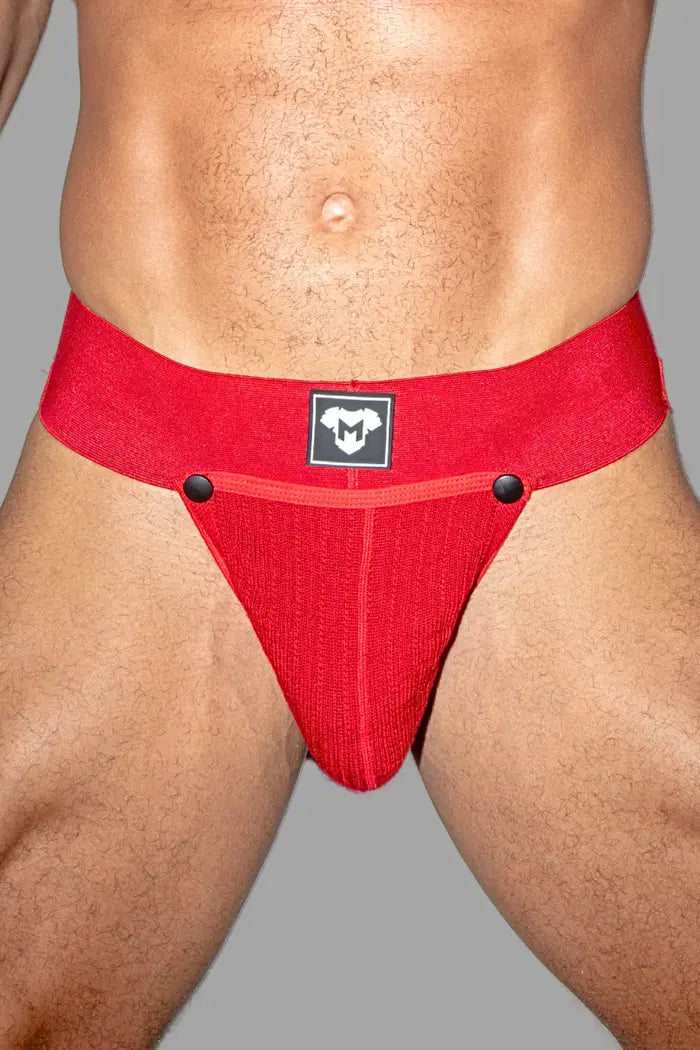 Dash Cyclone. Jockstrap with Removable Pouch. Red