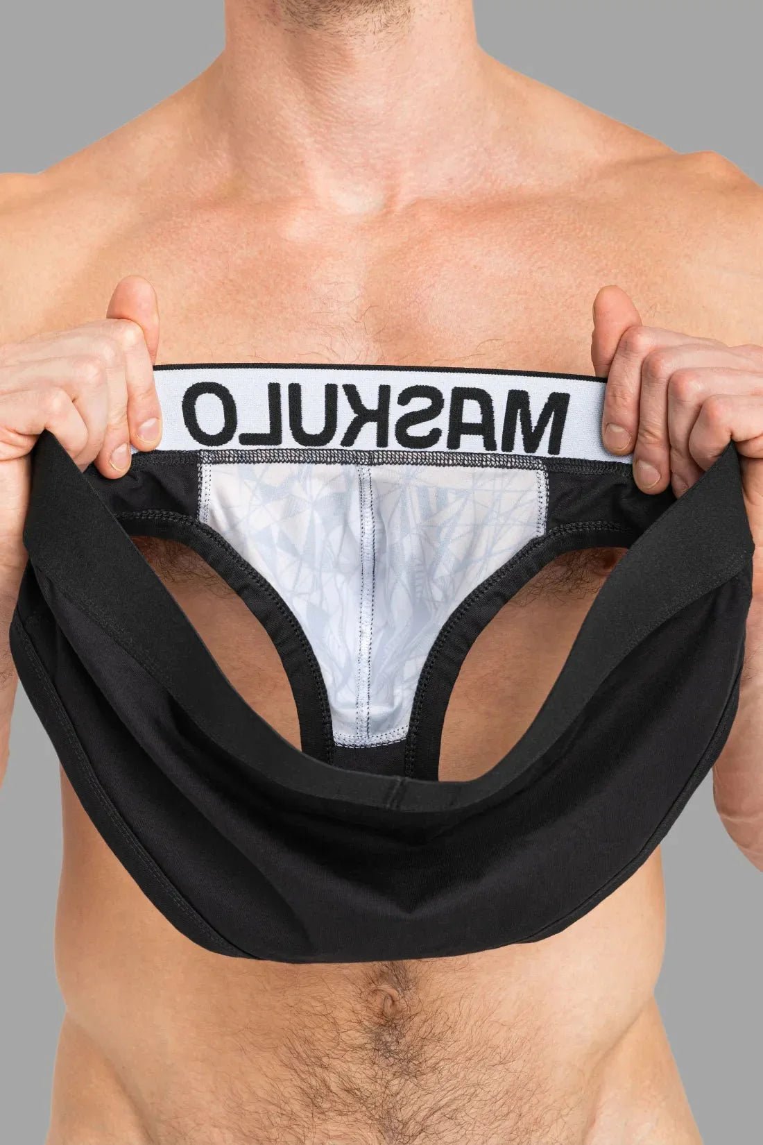 ARMOR Briefs with ART - X effect. Black and Orange - MBR144 - Y3 - Maskulo US NY FL