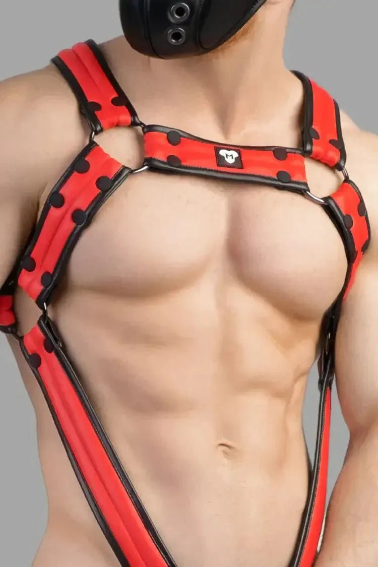 Armored Next. Body Harness. Red and Black - MHR108 - Y4 - Maskulo US NY FL