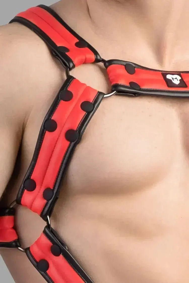 Armored Next. Body Harness. Red and Black - MHR108 - Y4 - Maskulo US NY FL
