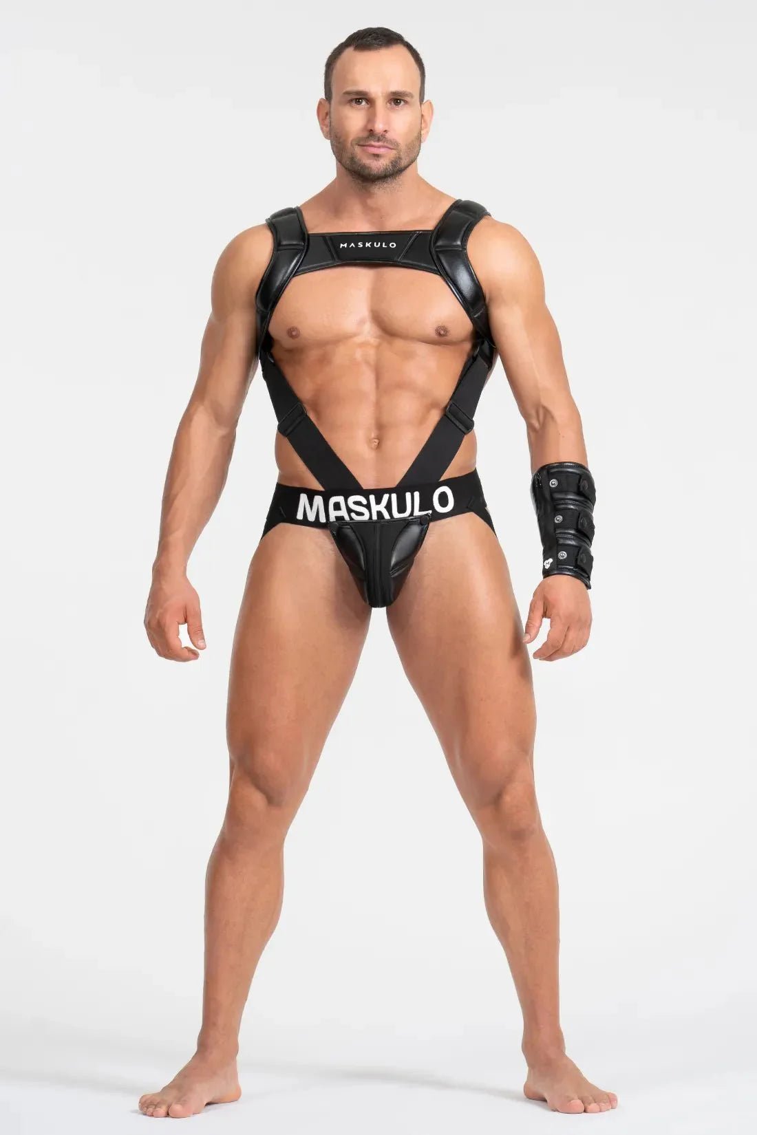 Body Harness with Push - up Effect. Black - MHR121 - Y5 - Maskulo US NY FL