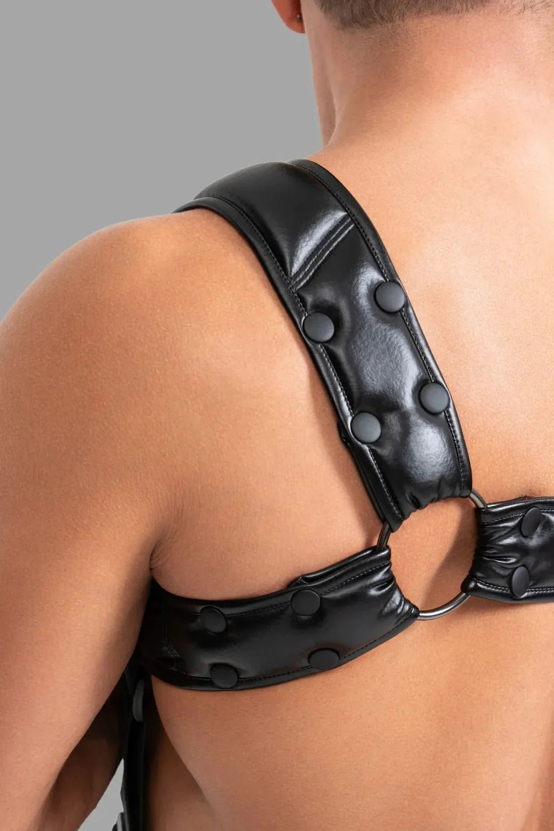 Body Harness with Push - up Effect. Black - MHR121 - Y5 - Maskulo US NY FL