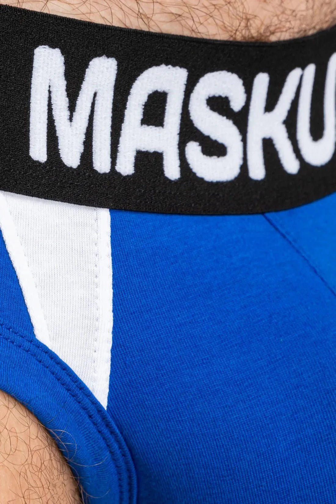 CAPTAIN - A Briefs with O - Inside - POUCH. Blue Royal and White - MBR141 - Y2 - Maskulo US NY FL
