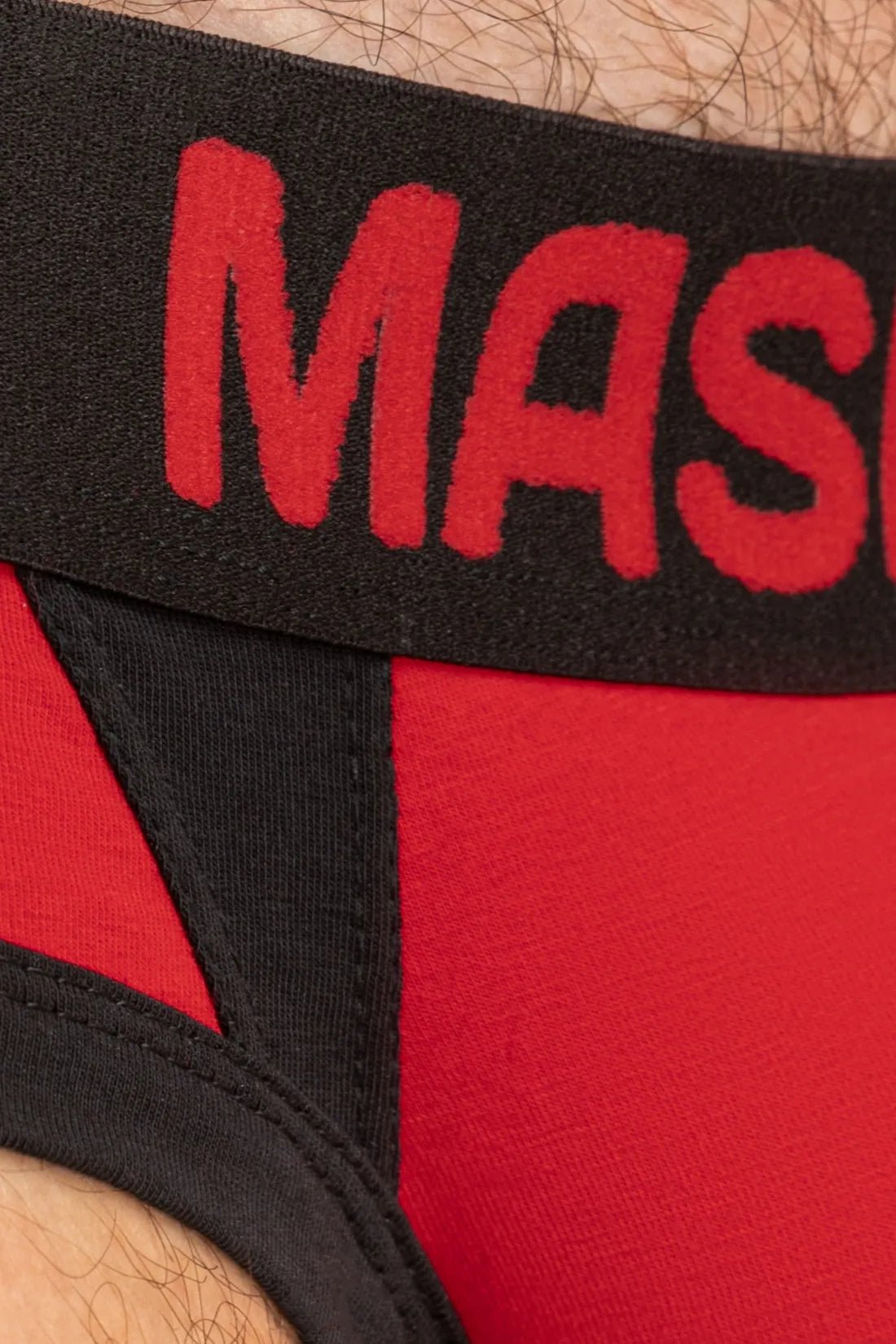 CAPTAIN - A Briefs with O - Inside - POUCH. Red and Black - MBR142 - Y3 - Maskulo US NY FL