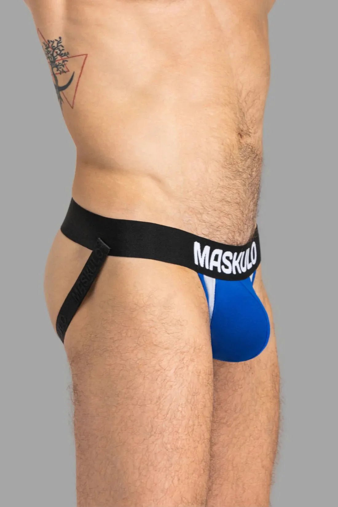 Captain - A Jock O - INSIDE - POUCH. Blue and Black - MJS155 - Y2 - Maskulo US NY FL