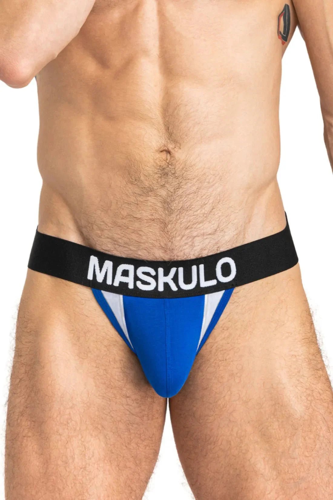 Captain - A Jock O - INSIDE - POUCH. Blue and Black - MJS155 - Y2 - Maskulo US NY FL