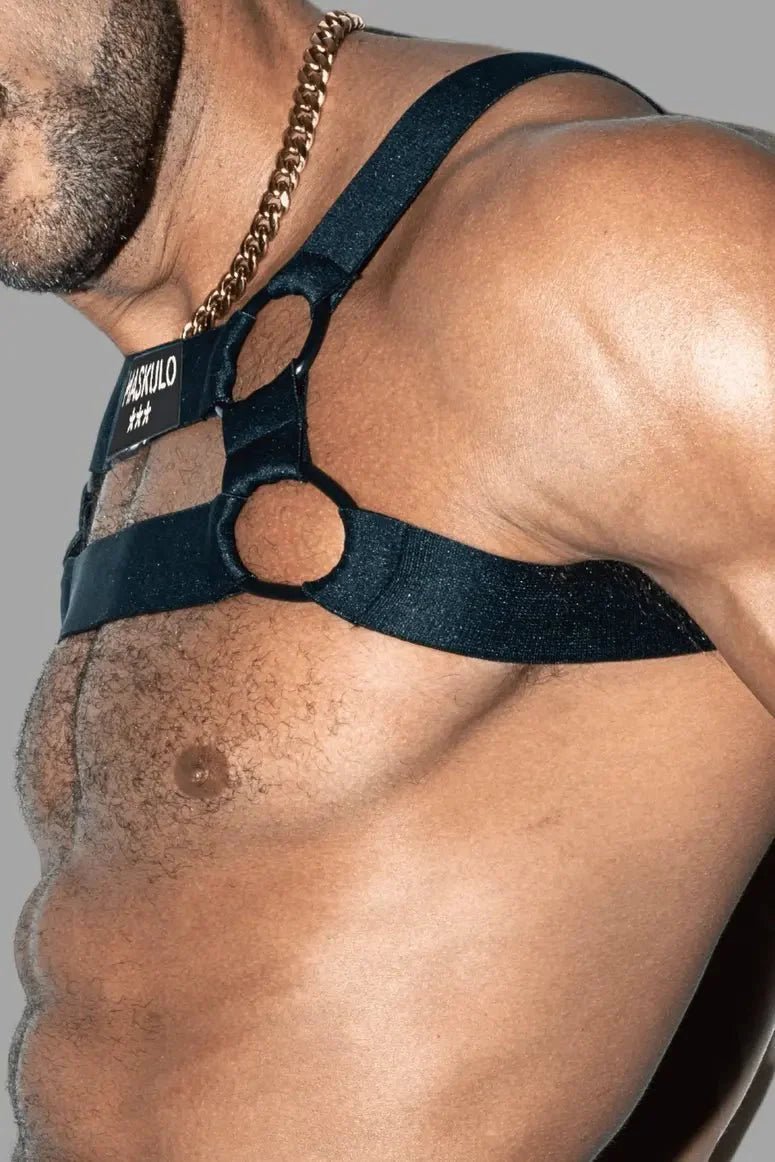 Dean Tropix. Elastic Bulldog Harness. Black - MHR210 - Y1 - Maskulo US NY FL