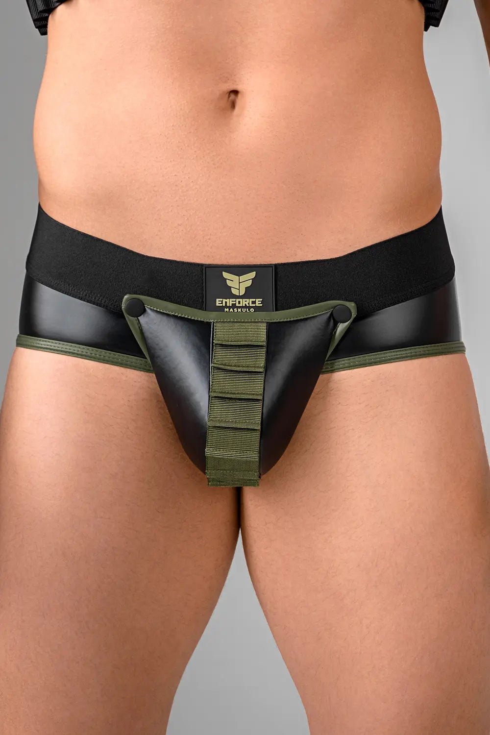 EnForce. Shot Belt Codpiece Briefs. Open Rear - MBR179-Y1 - Maskulo US NY FL