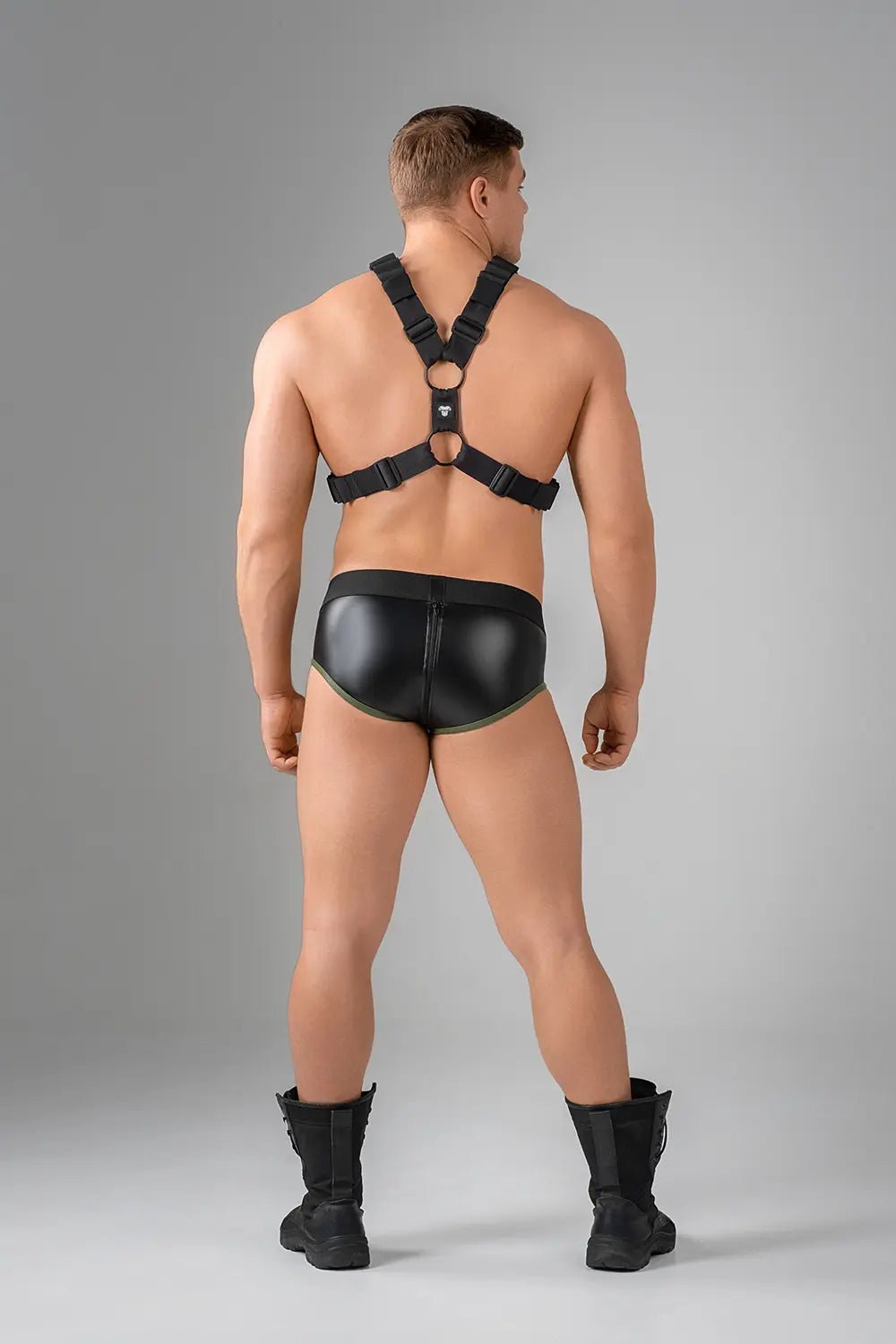 EnForce. Waist - high Codpiece Briefs. Zipped Rear - MBR113-Y1 - Maskulo US NY FL