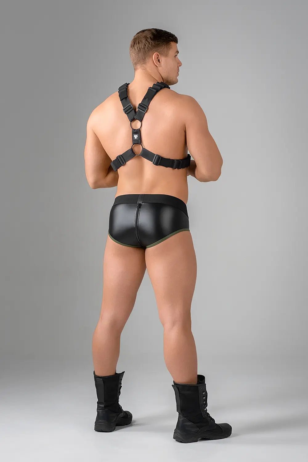 EnForce. Waist - high Codpiece Briefs. Zipped Rear - MBR113-Y1 - Maskulo US NY FL