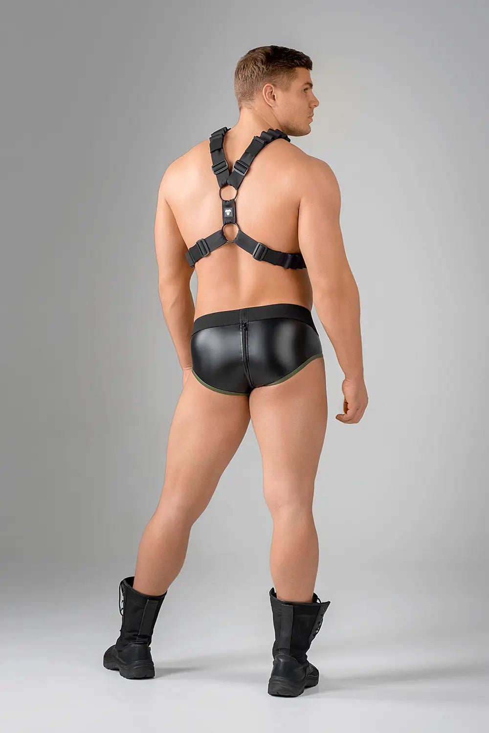 EnForce. Waist - high Codpiece Briefs. Zipped Rear - MBR113-Y1 - Maskulo US NY FL