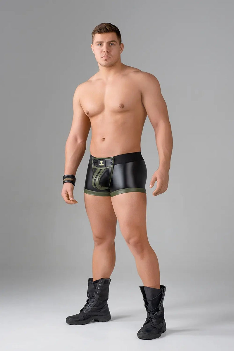 EnForce. Waist - high Codpiece Trunk shorts. Regular Rear - MTR147-Y1 - Maskulo US NY FL