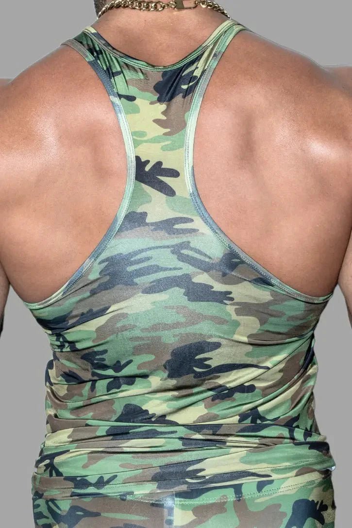 Gaell Sleek Tight Top. Silky Camouflage - MTP177 - Y2 - Maskulo US NY FL