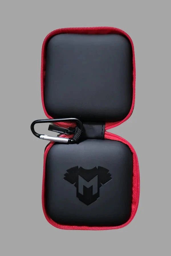 Jax Wanderlust. Mini Zip - Case with Carabiner. Black + Red - MCS103 - YX - Maskulo US NY FL