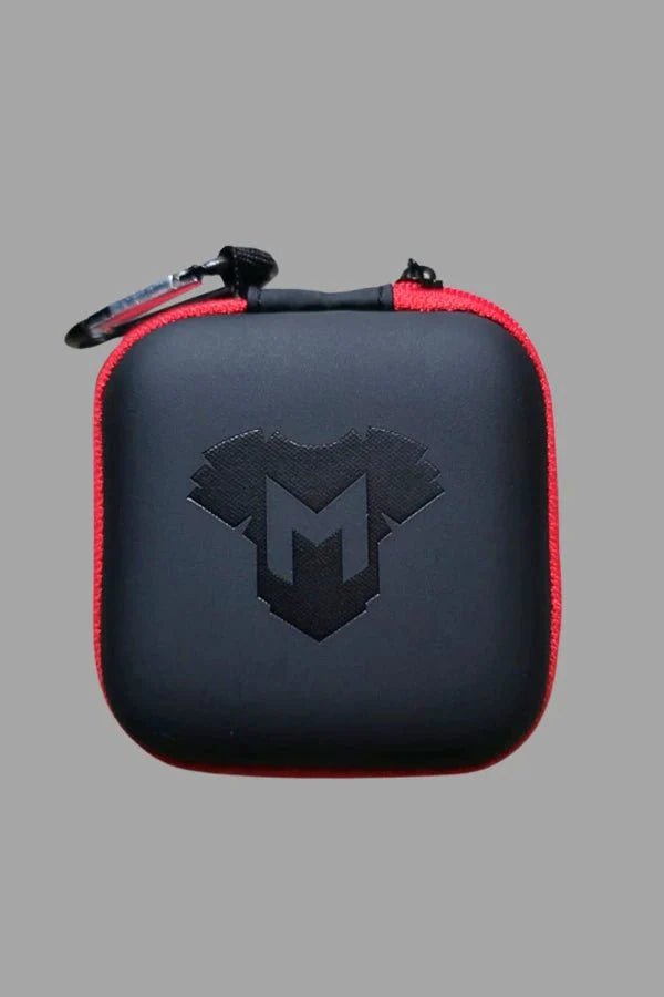 Jax Wanderlust. Mini Zip - Case with Carabiner. Black + Red - MCS103 - YX - Maskulo US NY FL