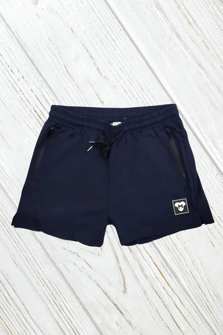 Jedd Synther soft shorts with zip pockets. Blue Navy - MSH251 - Y1 - Maskulo US NY FL