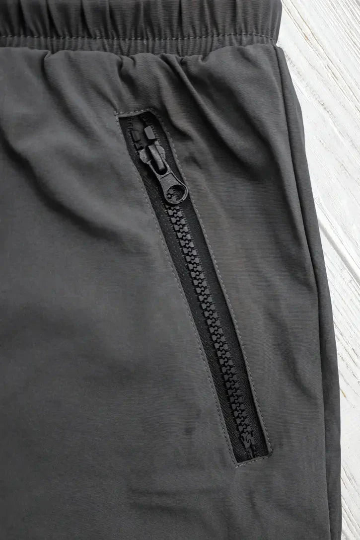 Jedd Synther Soft Shorts with Zip Pockets. Grey Steel - MSH273 - Y1 - Maskulo US NY FL