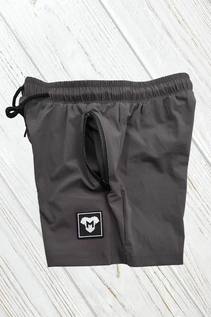 Jedd Synther Soft Shorts with Zip Pockets. Grey Steel - MSH273 - Y1 - Maskulo US NY FL