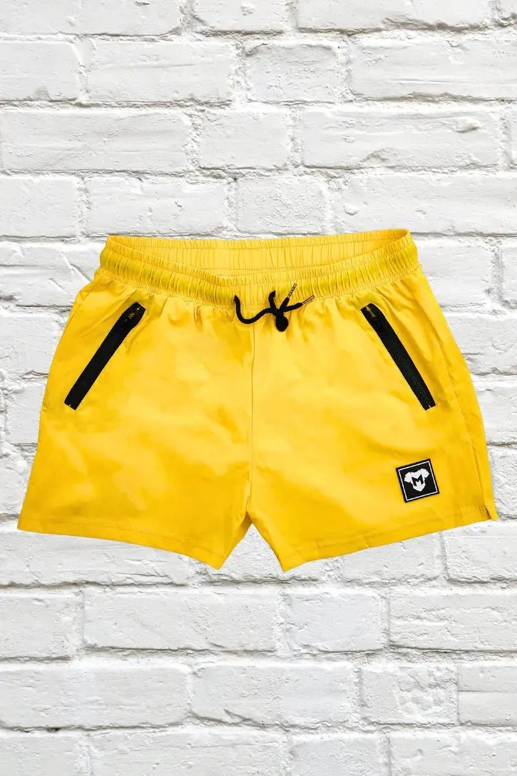 Jedd Synther Soft Shorts with Zip Pockets. Yellow Lemon - MSH270 - Y1 - Maskulo US NY FL