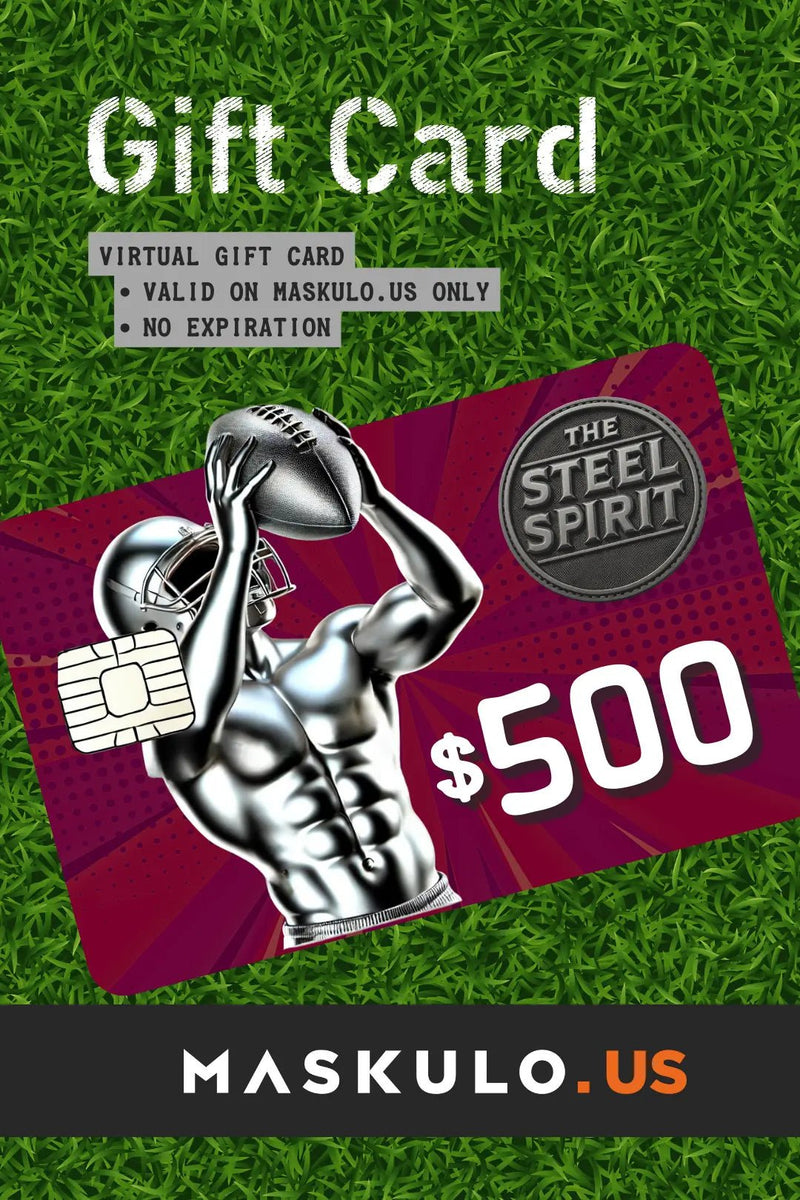 Maskulo US Gift Card "The Steel Spirit" - MGC102-Y5 - Maskulo US NY FL