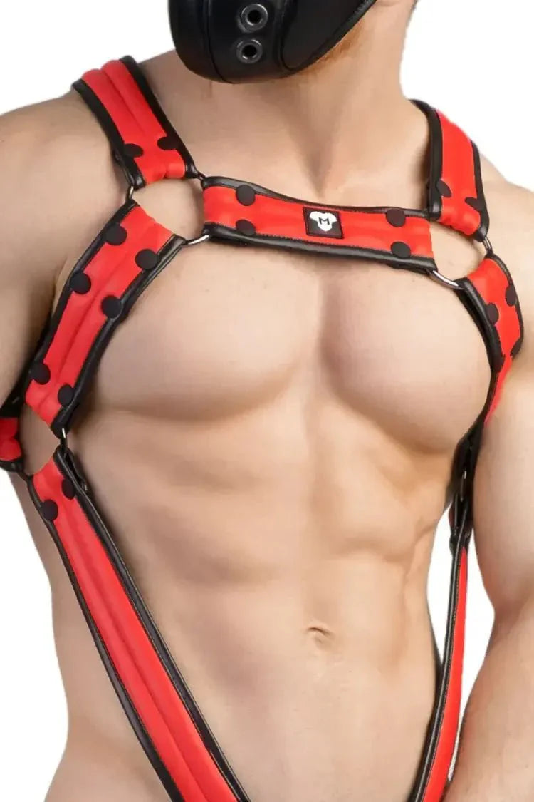 Armored Next. Body Harness. Red and Black - Maskulo - MHR108 - Y5 - Maskulo Global (EU) Store