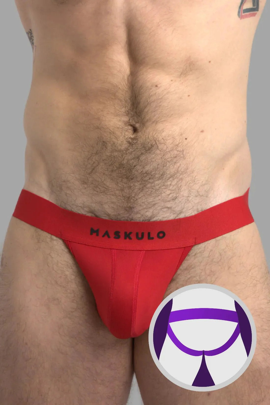 Microfiber Jock. Red - Maskulo - MJS106 - Y4 - Maskulo Global (EU) Store