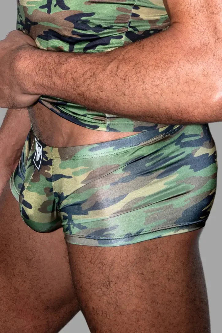 Hue Sleek Trunk Shorts. Silky Camouflage - Maskulo - MSH266 - Y2 - Maskulo Global (EU) Store