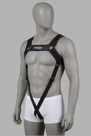Outtox Body Harness with Snaps. Black - XHR120-Y1 - Maskulo US NY FL