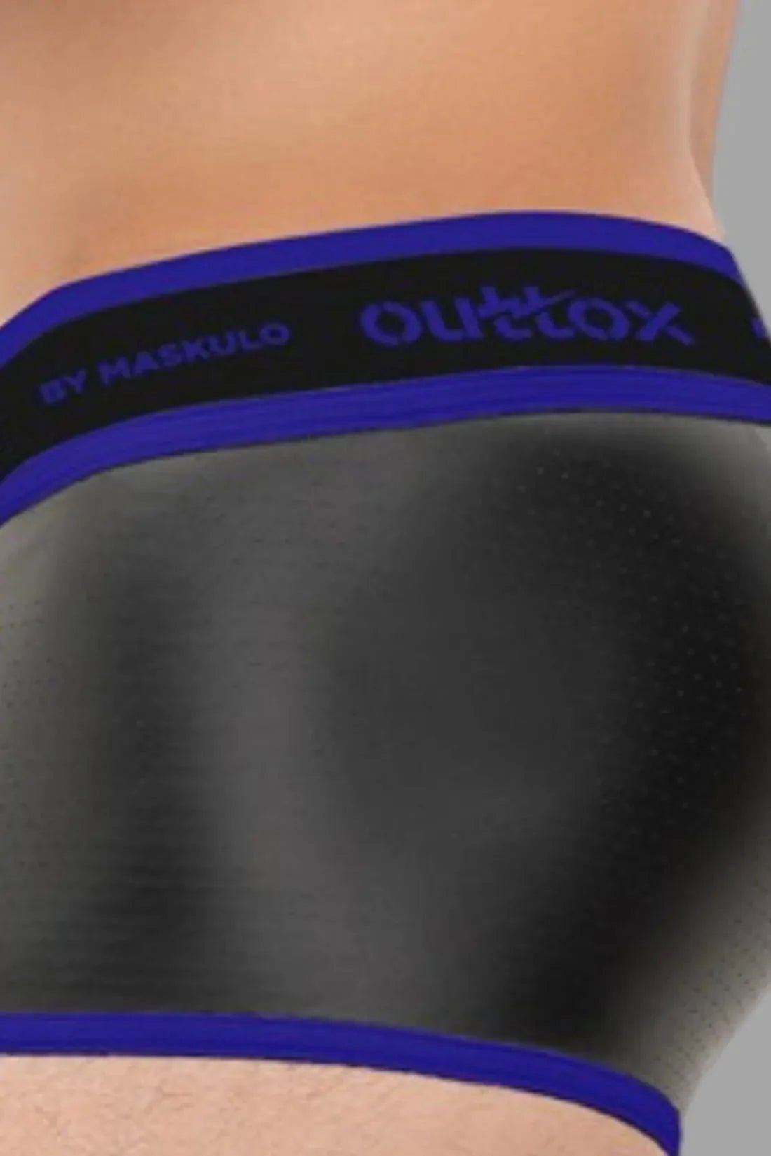 Outtox by Maskulo. Wrapped Rear Trunk Shorts. Black and Blue - XTR116 - Y1 - Maskulo US NY FL