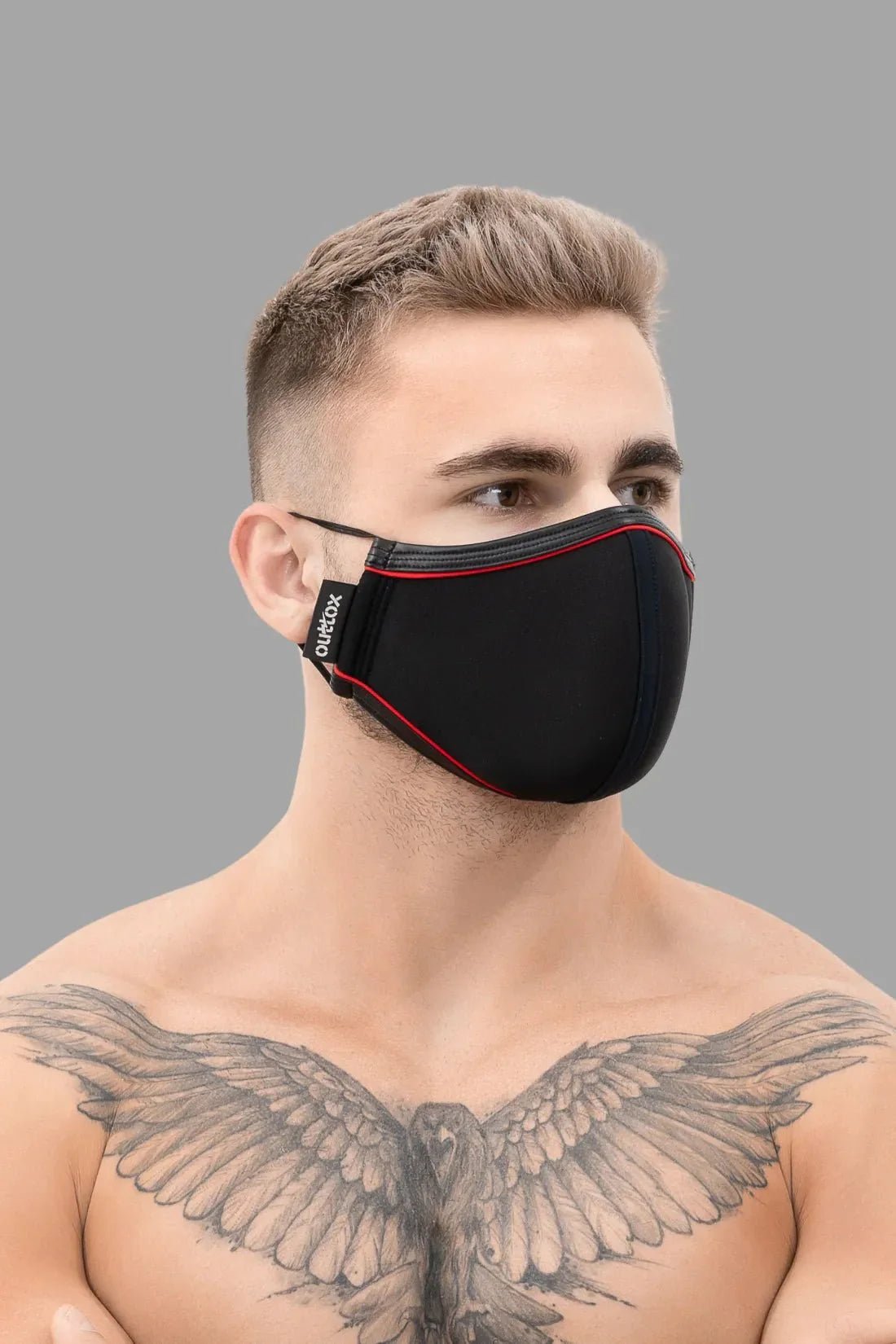 Outtox. Everyday Mask. Black and Red - XAC101 - YX - Maskulo US NY FL