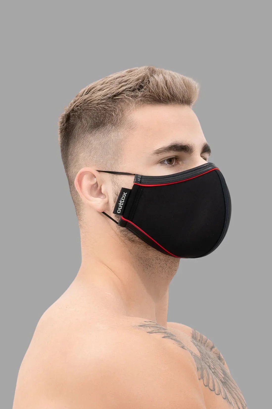 Outtox. Everyday Mask. Black and Red - XAC101 - YX - Maskulo US NY FL