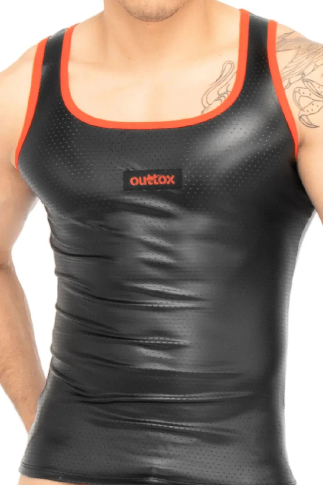 Outtox. Tank top. Black and Red - XTP101 - Y1 - Maskulo US NY FL