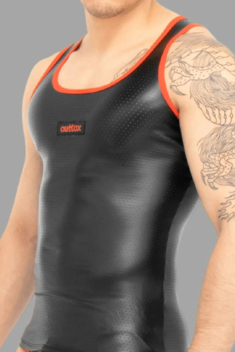 Outtox. Tank top. Black and Red - XTP101 - Y1 - Maskulo US NY FL