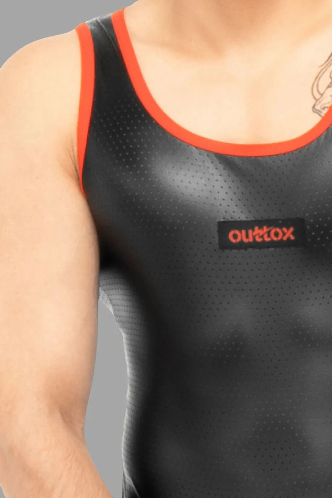 Outtox. Tank top. Black and Red - XTP101 - Y1 - Maskulo US NY FL
