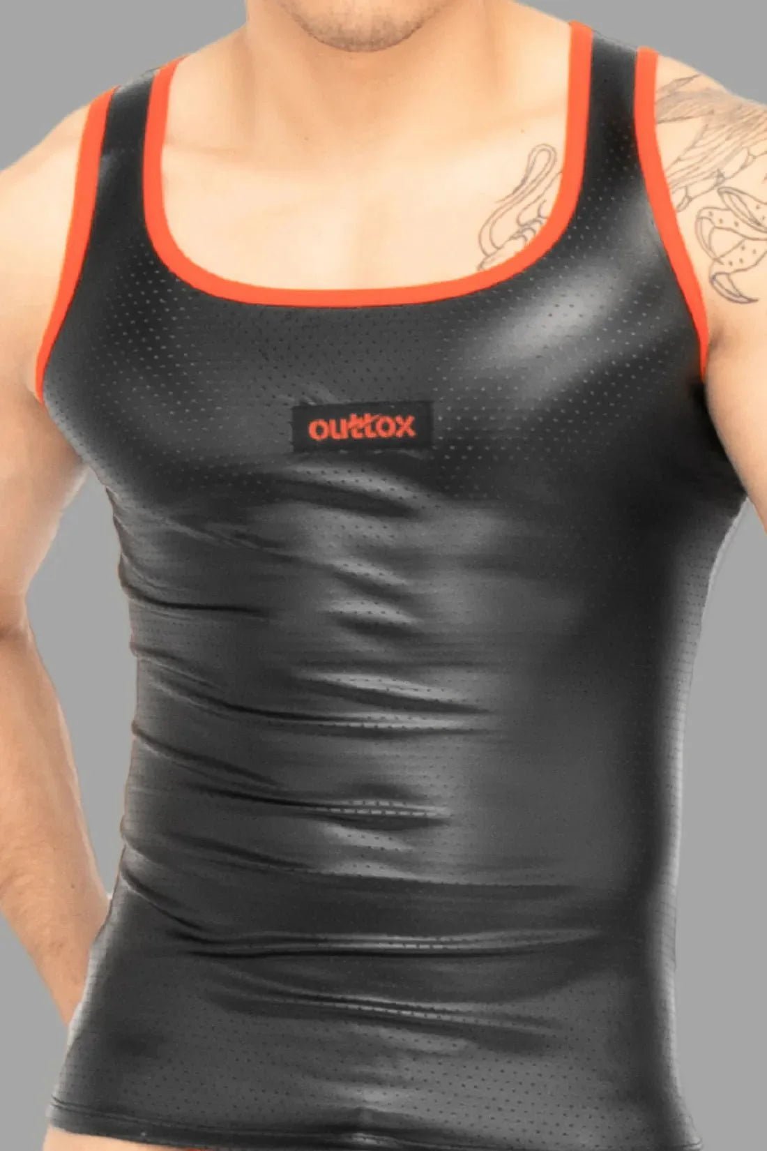 Outtox. Tank top. Black and Red - XTP101 - Y1 - Maskulo US NY FL