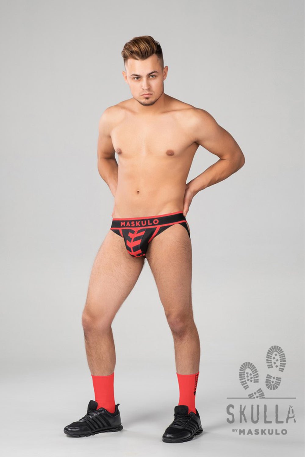 Skulla. Jockstraps. Red - MJS167-Y1 - Maskulo US NY FL