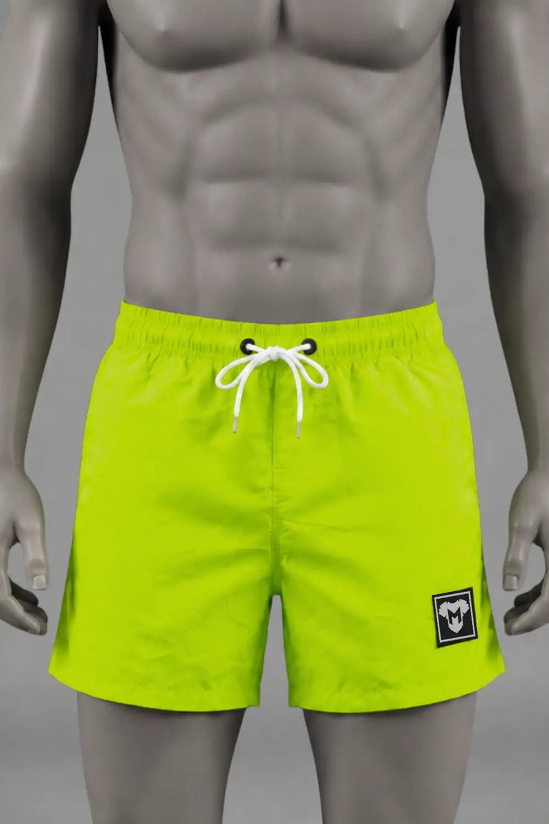 Sterling Cyclone Soft-Touch Nylon Shorts. Green Neon - MSH248-Y1 - Maskulo US NY FL