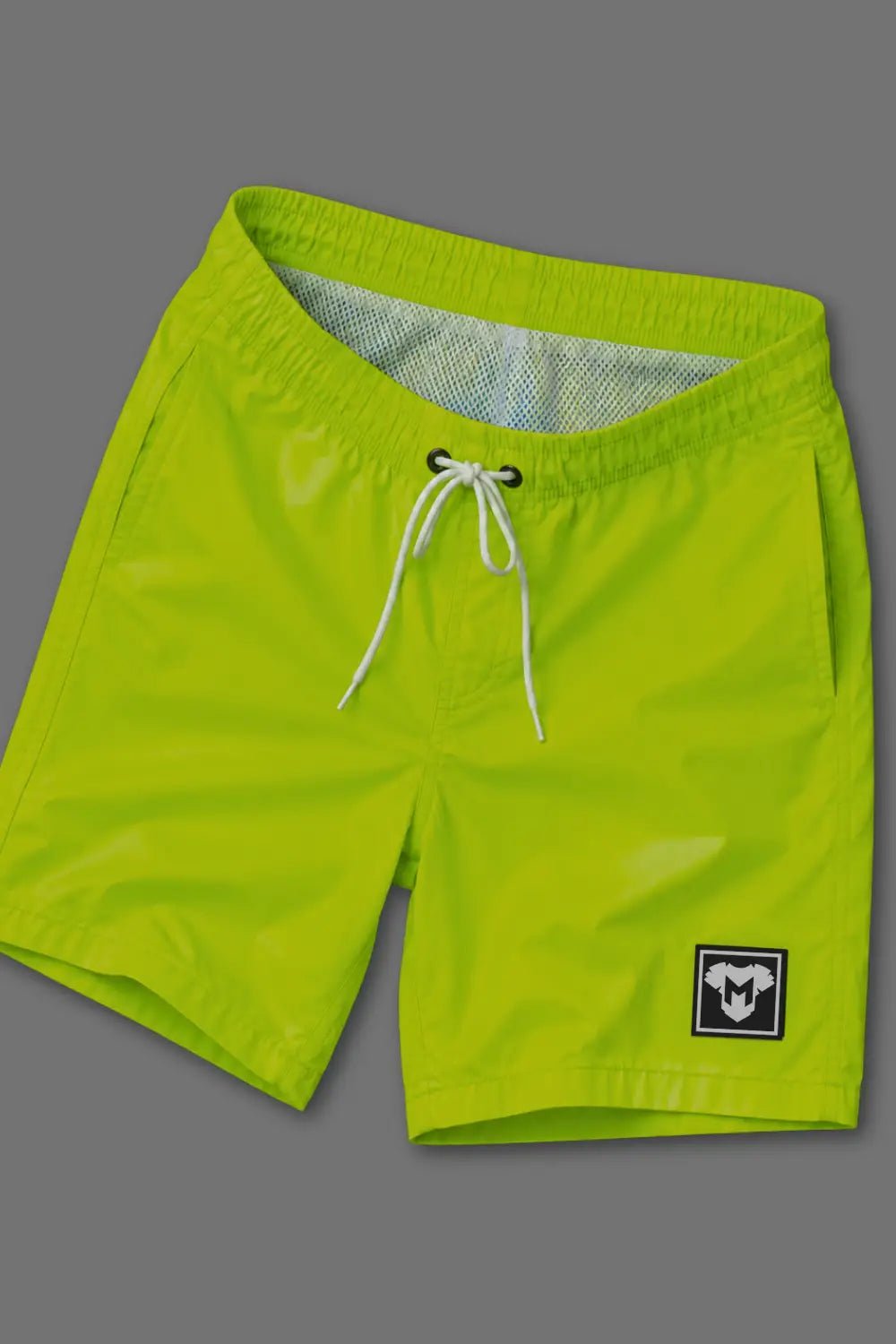 Sterling Cyclone Soft-Touch Nylon Shorts. Green Neon - MSH248-Y1 - Maskulo US NY FL