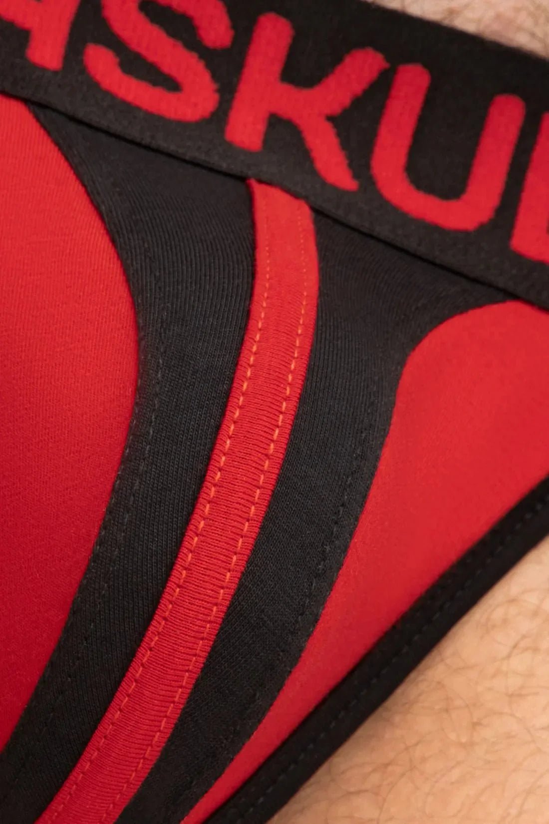 TIGER Jock with POUCH - SNAP. Black and Red - MJS148 - Y3 - Maskulo US NY FL