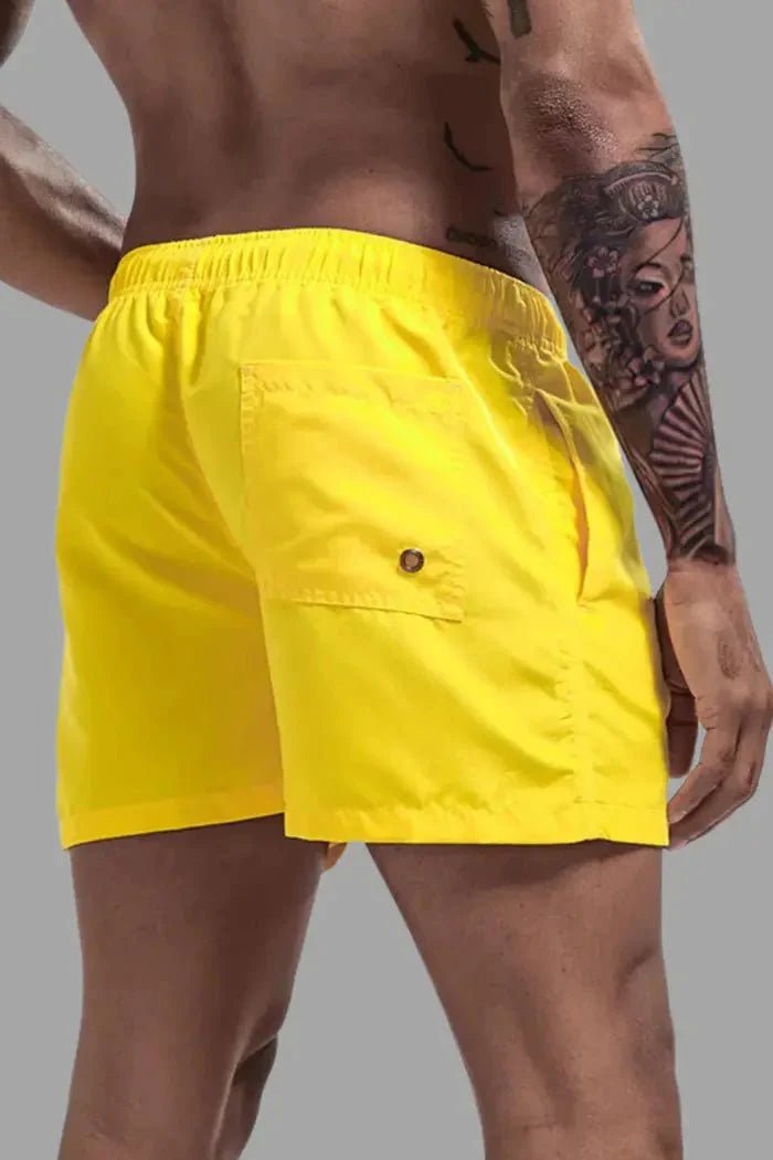 Triton Cyclone Soft - Touch Nylon Shorts. Yellow - MSH243 - Y2 - Maskulo US NY FL