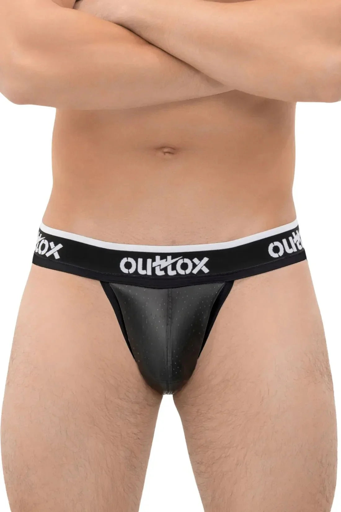 Outtox. Jock with Snap Codpiece. Black - Outtox - XJS107 - Y4 - Maskulo Global (EU) Store