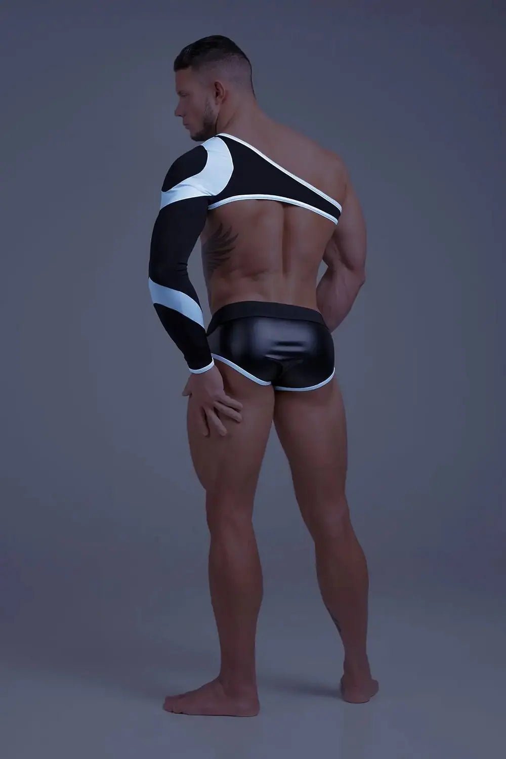 Youngero. Asymmetrical Long Sleeve. White Neon - MTP152-Y1 - Maskulo US NY FL