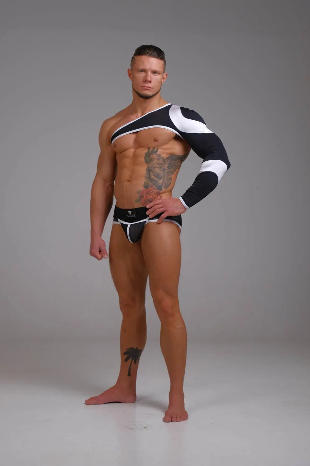 Youngero. Asymmetrical Long Sleeve. White Neon - MTP152-Y1 - Maskulo US NY FL