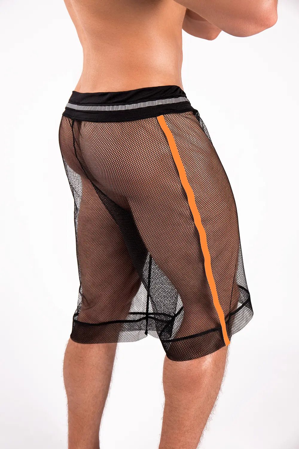 Youngero. Knee - Length Shorts. Regular Rear. Orange Neon - MSH223-Y1 - Maskulo US NY FL
