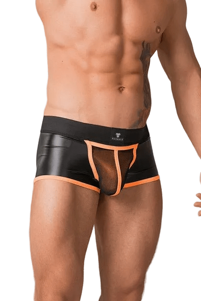 Youngero Open Rear Trunk Shorts. Orange Neon - MTR116-Y1 - Maskulo US NY FL